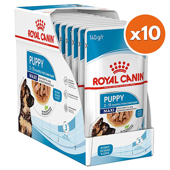 Royal Canin Maxi Puppy Gravy Köpek Yaş Maması 140 Gr x 10 Adet - 1