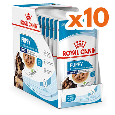Royal Canin Maxi Puppy Gravy Köpek Yaş Maması 140 Gr x 10 Adet