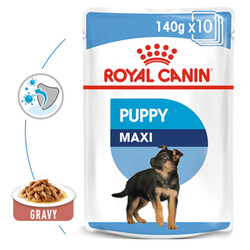 Royal Canin Maxi Puppy Gravy Köpek Yaş Maması 140 Gr x 10 Adet - Thumbnail