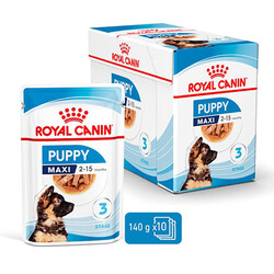 Royal Canin Maxi Puppy Gravy Köpek Yaş Maması 140 Gr x 10 Adet - Thumbnail