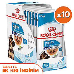 Royal Canin Maxi Puppy Gravy Köpek Yaş Maması 140 Gr x 10 Adet - Royal Canin