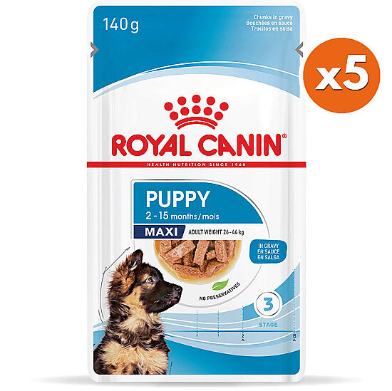 Royal Canin Maxi Puppy Gravy Köpek Yaş Maması 140 Gr x 5 Adet - 1