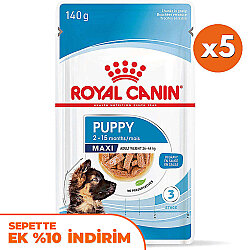 Royal Canin Maxi Puppy Gravy Köpek Yaş Maması 140 Gr x 5 Adet - Royal Canin