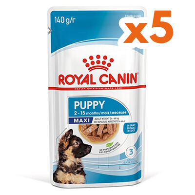 Royal Canin Maxi Puppy Gravy Köpek Yaş Maması 140 Gr x 5 Adet