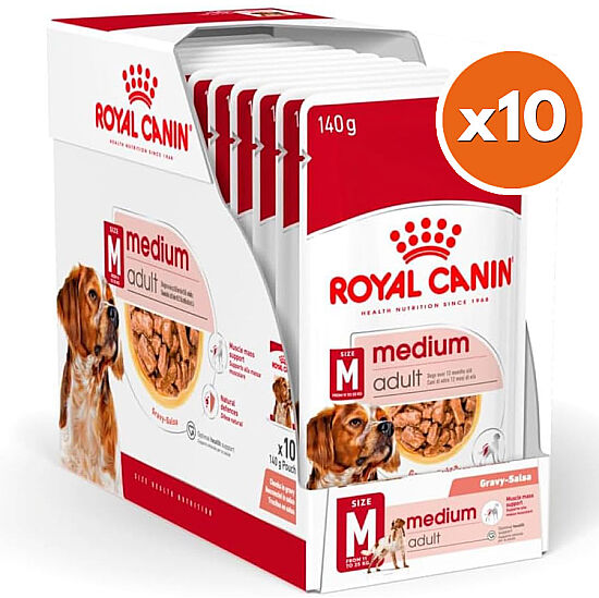 Royal Canin Medium Adult Gravy Köpek Yaş Maması 140 Gr x 10 Adet - 1