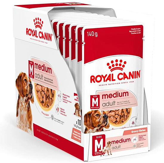 Royal Canin Medium Adult Gravy Köpek Yaş Maması 140 Gr x 10 Adet - 2