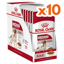 Royal Canin - Royal Canin Medium Adult Gravy Köpek Yaş Maması 140 Gr x 10 Adet 