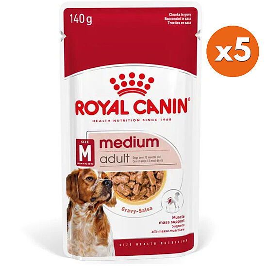 Royal Canin Medium Adult Gravy Köpek Yaş Maması 140 Gr x 5 Adet - 1