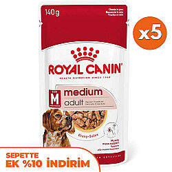 Royal Canin Medium Adult Gravy Köpek Yaş Maması 140 Gr x 5 Adet - Royal Canin
