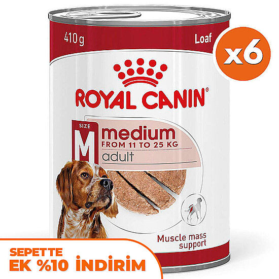 Royal Canin Medium Adult Orta Irk Köpek Konservesi 410 Gr x 6 Adet - 1