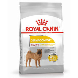 Royal Canin Medium Dermacomfort Deri Sağlığı Köpek Maması 12 Kg + Temizlik Mendili - Royal Canin