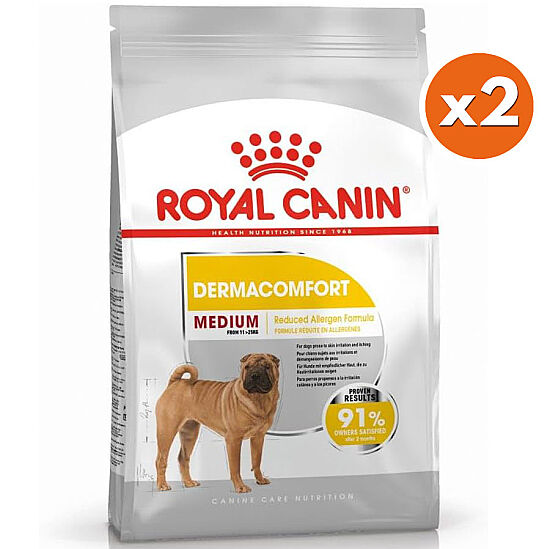 Royal Canin Medium Dermacomfort Deri Sağlığı Köpek Maması 12 Kg x 2 Adet + Temizlik Mendili - 2