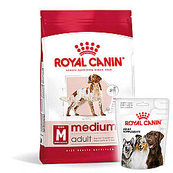 Royal Canin Medium Orta Irk Köpek Maması 15 Kg + 3 Adet Royal Canin Köpek Ödülü - Royal Canin