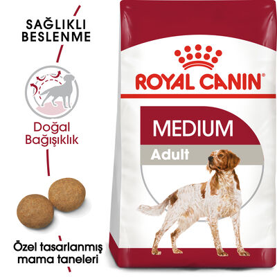 Royal Canin Medium Orta Irk Köpek Maması 15 Kg + 4 Adet Temizlik Mendili