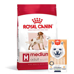 Royal Canin - Royal Canin Medium Orta Irk Köpek Maması 15 Kg + Wanpy Creamy Treat 5x14 Gr