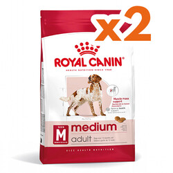 Royal Canin - Royal Canin Medium Orta Irk Köpek Maması 15 Kg x 2 Adet + Temizlik Mendili