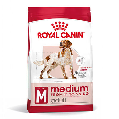 Royal Canin Medium Orta Irk Köpek Maması 15 Kg x 2 Adet + 2 Adet Wanpy Creamy Treat 5x14 Gr