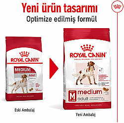 Royal Canin Medium Orta Irk Köpek Maması 15 Kg x 2 Adet + Temizlik Mendili - 4
