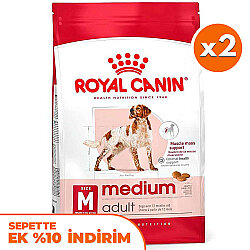 Royal Canin Medium Orta Irk Köpek Maması 15 Kg x 2 Adet + Temizlik Mendili - Royal Canin