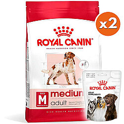Royal Canin Medium Orta Irk Köpek Maması 15 Kg x 2 Adet + 6 Adet Royal Canin Köpek Ödülü - Royal Canin