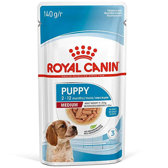 Royal Canin Medium Puppy Gravy Köpek Yaş Maması 140 Gr - 1