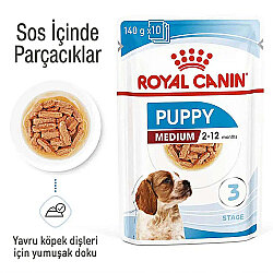 Royal Canin Medium Puppy Gravy Köpek Yaş Maması 140 Gr - 2