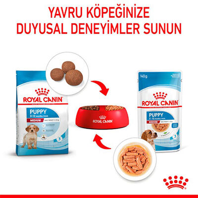 Royal Canin Medium Puppy Gravy Köpek Yaş Maması 140 Gr