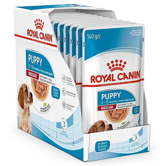 Royal Canin Medium Puppy Gravy Köpek Yaş Maması 140 Gr x 10 Adet - 2