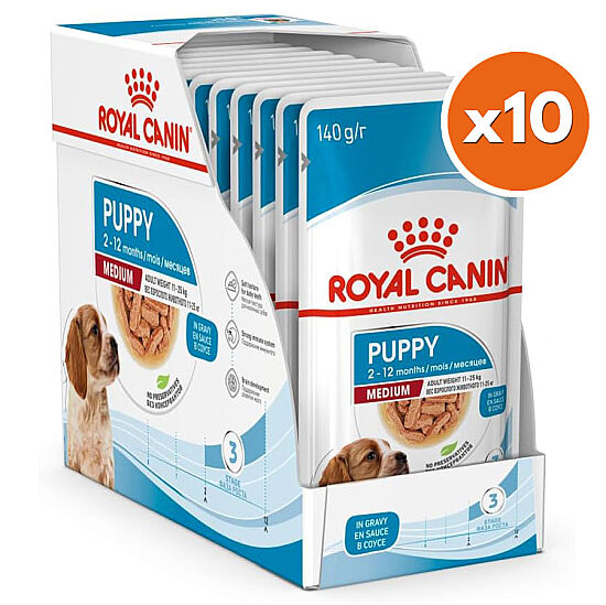 Royal Canin Medium Puppy Gravy Köpek Yaş Maması 140 Gr x 10 Adet - 1