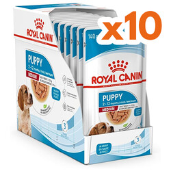 Royal Canin Medium Puppy Gravy Köpek Yaş Maması 140 Gr x 10 Adet - Thumbnail