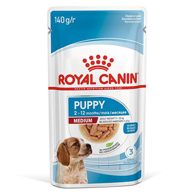 Royal Canin Medium Puppy Gravy Köpek Yaş Maması 140 Gr x 10 Adet