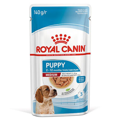 Royal Canin Medium Puppy Gravy Köpek Yaş Maması 140 Gr x 5 Adet