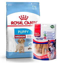 Royal Canin - Royal Canin Medium Puppy Orta Irk Yavru Köpek Maması 15 Kg + Esca Food Köpek Ödülü