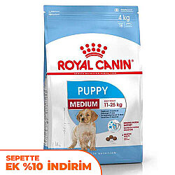 Royal Canin Medium Puppy Orta Irk Yavru Köpek Maması 15 Kg + Temizlik Mendili - Royal Canin