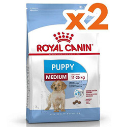 Royal Canin - Royal Canin Medium Puppy Orta Irk Yavru Köpek Maması 15 Kg x 2 Adet + Temizlik Mendili