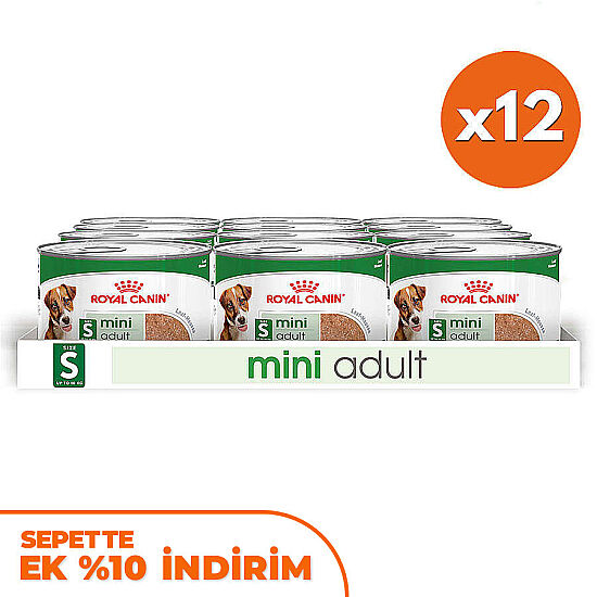 Royal Canin Mini Adult Küçük Irk Köpek Konservesi 195 Gr x 12 Adet - 1