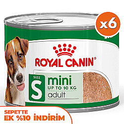 Royal Canin Mini Adult Küçük Irk Köpek Konservesi 195 Gr x 6 Adet - Royal Canin