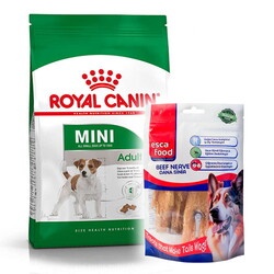 Royal Canin - Royal Canin Mini Adult Küçük Irk Köpek Maması 4 Kg + Esca Food Köpek Ödülü