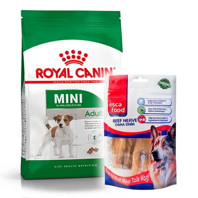 Royal Canin Mini Adult Küçük Irk Köpek Maması 4 Kg + Esca Food Köpek Ödülü