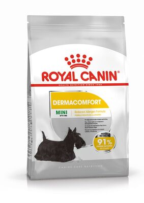 Royal Canin Mini Dermacomfort Küçük Irk Hassas Köpek Maması 3 Kg + Bez Çanta