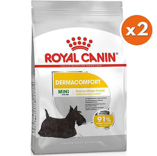 Royal Canin Mini Dermacomfort Küçük Irk Hassas Köpek Maması 3 Kg x 2 Adet + Temizlik Mendili - 1