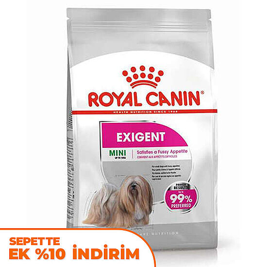 Royal Canin Mini Exigent Küçük Irk Köpek Maması 3 Kg + Temizlik Mendili - 1