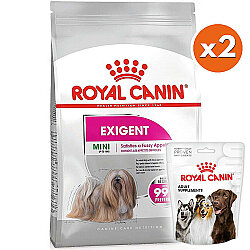 Royal Canin Mini Exigent Küçük Irk Köpek Maması 3 Kg x 2 Adet + 2 Adet Royal Canin Köpek Ödülü - Royal Canin