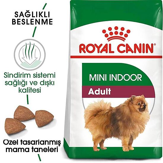Royal Canin Mini Indoor Adult Yetişkin Köpek Maması 1,5 Kg + Temizlik Mendili - 2