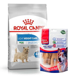 Royal Canin - Royal Canin Mini Light Küçük Irk Diyet Köpek Maması 3 Kg + Esca Food Köpek Ödülü