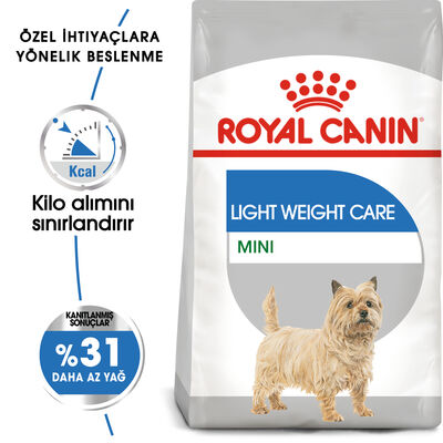 Royal Canin Mini Light Küçük Irk Diyet Köpek Maması 3 Kg + 2 Adet Temizlik Mendili