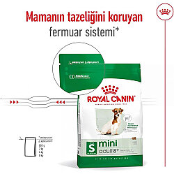 Royal Canin Mini Adult +8 Küçük Irk Yaşlı Köpek Maması 2 Kg + Temizlik Mendili - 3