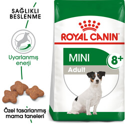 Royal Canin Mini Adult +8 Küçük Irk Yaşlı Köpek Maması 2 Kg x 2 Adet - Thumbnail