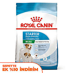 Royal Canin Mini Starter Küçük Irk Anne ve Yavru Köpek Maması 1 Kg + Temizlik Mendili - Royal Canin