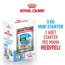 Royal Canin - Royal Canin BOX Mini Starter Yavru Köpek Maması 3 Kg + 2 Adet Royal Canin Starter 195 Gr Yaş Mama